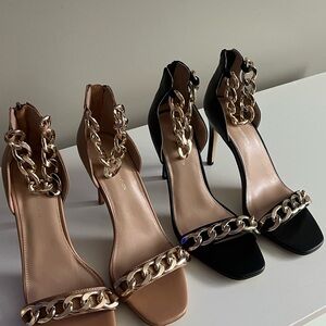 BCBG heels bundle Black and Tan Size 8.5